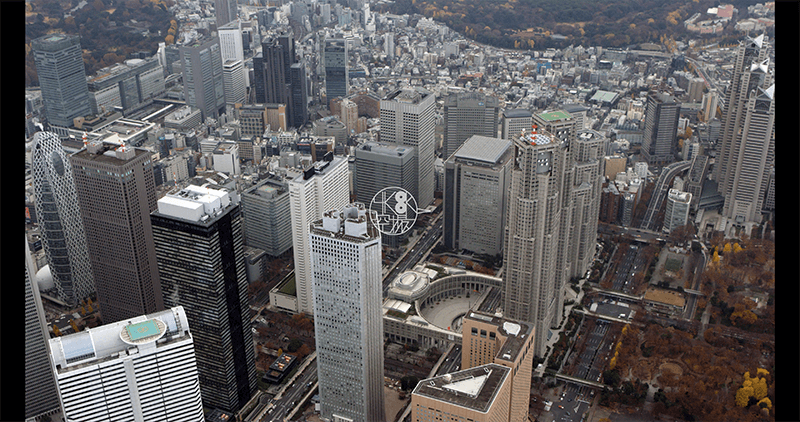 新宿都庁 8k 東京 4k8k空撮 Com