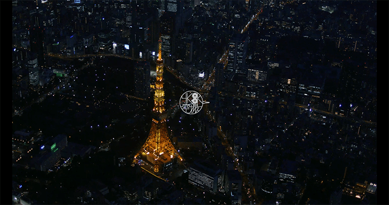 東京タワー 夜景 8k 東京 4k8k空撮 Com